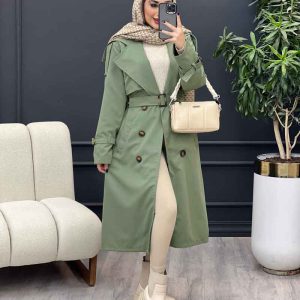 بارانی بلند آستین پاگن کد 4146
