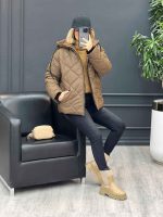 کاپشن لوزی دوزی جیب زیپ کد 4226 - تصویر 18