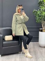بارانی ژیله جیب نما کد 4168 - تصویر 8
