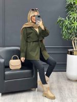 بارانی ژیله جیب نما کد 4168 - تصویر 6