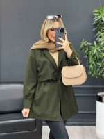 بارانی ژیله جیب نما کد 4168 - تصویر 2