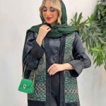 شومیز ساتن ژیله دار کد 4152