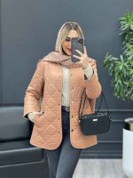 کاپشن دوخت دار دو جیب کد 4214 - تصویر 3