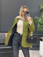 کاپشن دوخت دار دو جیب کد 4214 - تصویر 8