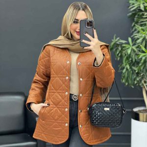 کاپشن دوخت دار دو جیب کد 4214