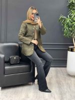 کاپشن دوخت دار دو جیب کد 4214 - تصویر 10