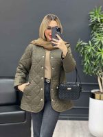 کاپشن دوخت دار دو جیب کد 4214 - تصویر 2