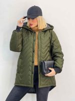 کاپشن کلاهدار آستین کش کد 4253 - تصویر 11