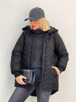 کاپشن کلاهدار آستین کش کد 4253 - تصویر 7