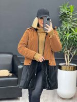 کاپشن ترکیبی دو رنگ سیلیکونی کد 3663 - تصویر 3