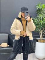 کاپشن ترکیبی دو رنگ سیلیکونی کد 3663 - تصویر 14