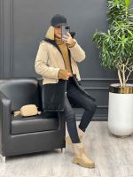 کاپشن ترکیبی دو رنگ سیلیکونی کد 3663 - تصویر 6