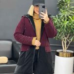 کاپشن ترکیبی دو رنگ سیلیکونی کد 3663