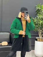 کاپشن ترکیبی دو رنگ سیلیکونی کد 3663 - تصویر 4