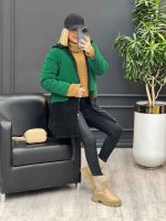 کاپشن ترکیبی دو رنگ سیلیکونی کد 3663 - تصویر 8