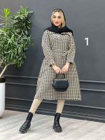 مانتو جلو بسته بلند کد 4082 - تصویر 7