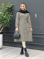مانتو جلو بسته بلند کد 4082 - تصویر 24