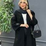 مانتو مشکی مزونی کد 4267