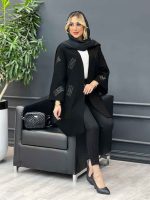 مانتو مشکی مزونی کد 4267 - تصویر 6