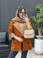 پالتو ترکیبی چهارخونه کد 4240 - تصویر 7