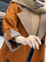 پالتو ترکیبی چهارخونه کد 4240 - تصویر 12