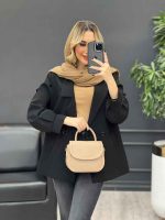 مانتو مازراتی دو دکمه کد 4265 - تصویر 7