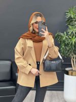 مانتو مازراتی دو دکمه کد 4265 - تصویر 16