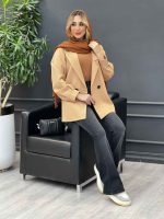 مانتو مازراتی دو دکمه کد 4265 - تصویر 24