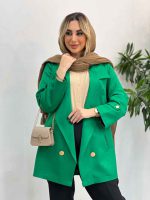 مانتو جلو باز جیب نما کد 4268 - تصویر 12