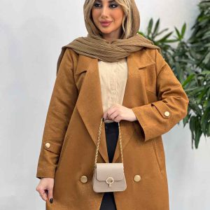 مانتو جلو باز جیب نما کد 4268