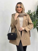 مانتو جلو باز جیب نما کد 4268 - تصویر 15