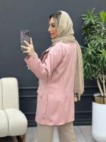 مانتو چهاردکمه دو جیب کد 4256 - تصویر 24