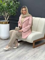مانتو چهاردکمه دو جیب کد 4256 - تصویر 7