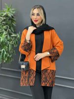 مانتو مازراتی آستین طرح دار کد 4260 - تصویر 18