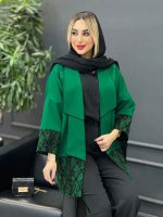 مانتو مازراتی آستین طرح دار کد 4260 - تصویر 22