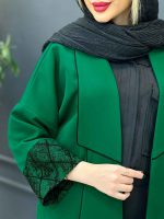 مانتو مازراتی آستین طرح دار کد 4260 - تصویر 11