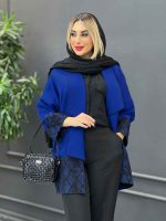 مانتو مازراتی آستین طرح دار کد 4260 - تصویر 5