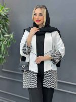 مانتو مازراتی آستین طرح دار کد 4260 - تصویر 4