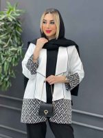 مانتو مازراتی آستین طرح دار کد 4260 - تصویر 15