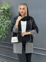 مانتو مازراتی آستین طرح دار کد 4260 - تصویر 14