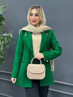 مانتو یقه زنجیر تک دکمه کد 4262 - تصویر 17