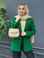 مانتو یقه زنجیر تک دکمه کد 4262 - تصویر 8