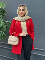 مانتو یقه زنجیر تک دکمه کد 4262 - تصویر 16