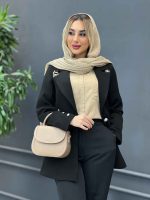 مانتو یقه زنجیر تک دکمه کد 4262 - تصویر 10
