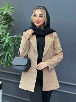 مانتو یقه زنجیر تک دکمه کد 4262 - تصویر 4