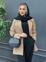 مانتو یقه زنجیر تک دکمه کد 4262 - تصویر 7