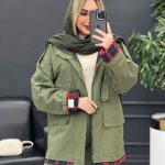 کت کتان یقه پاگن دار کد 3783