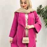 مانتو مغزی دوزی طلایی کد 4275