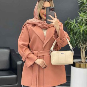 پالتو یقه انگلیسی آستین پاگن کد 4254