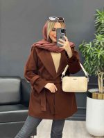 استایل با پالتو قهوه ای
